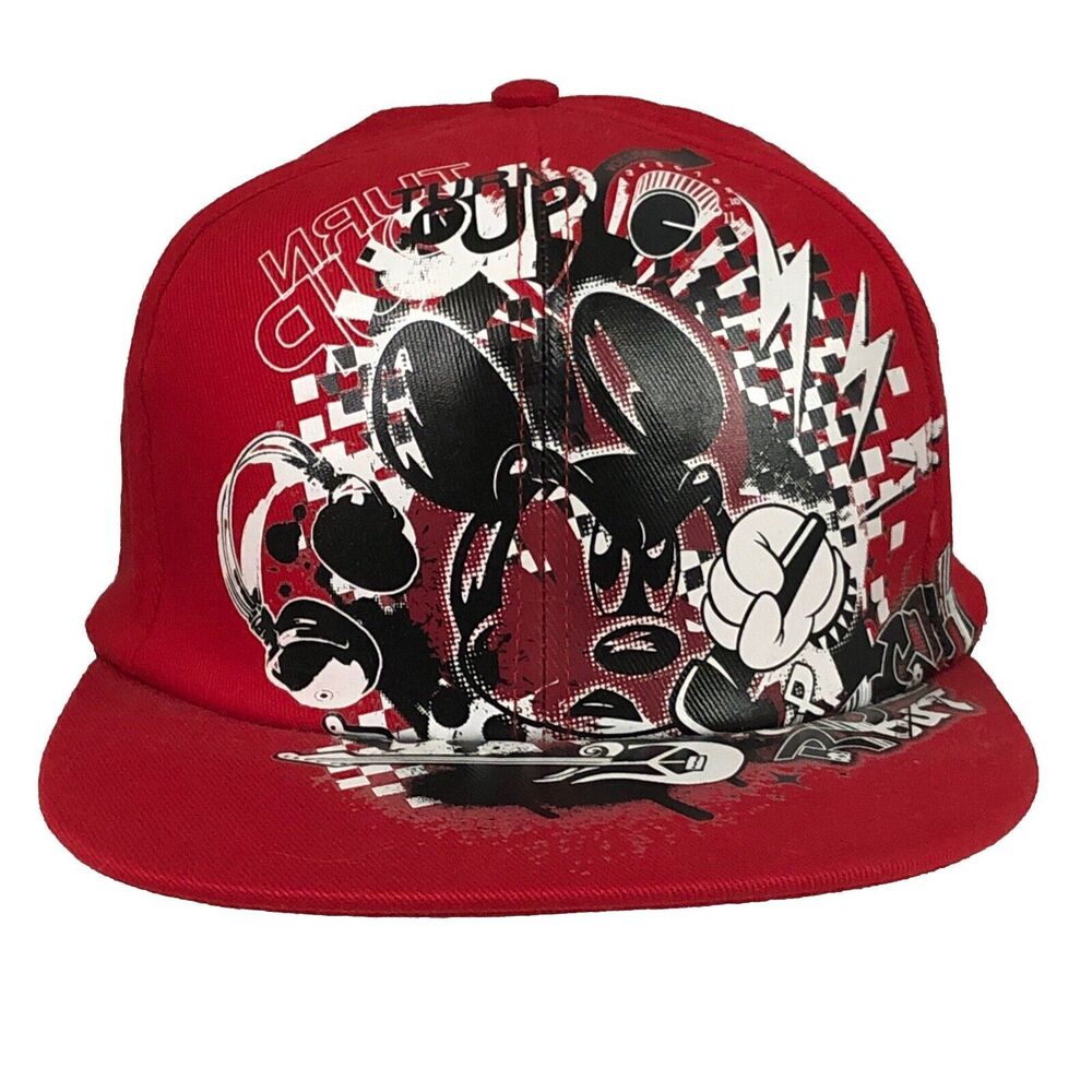 Graphic Edge Mickey Mouse Stretch Cap Disney Parks Authentic Original Hat ADULT